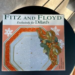 Fitz and Floyd Orange and Gold Holiday Decor